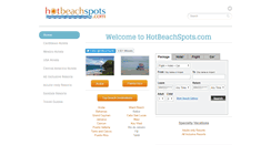 Desktop Screenshot of hotbeachspots.com