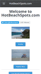 Mobile Screenshot of hotbeachspots.com